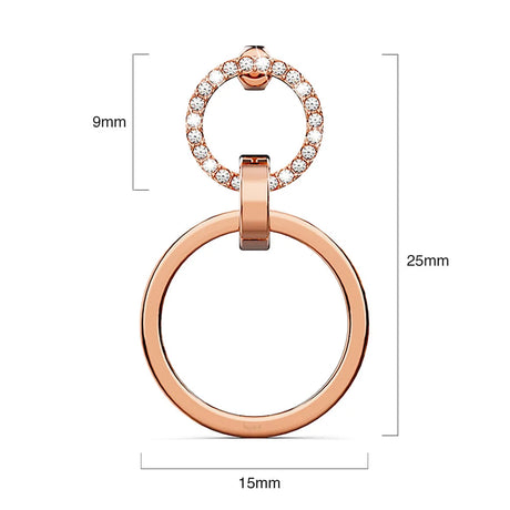 Boxed Orbit of Radiance Earrings & Beauty Bracelet Set with SWAROVSKI® Crystal in Rose Gold