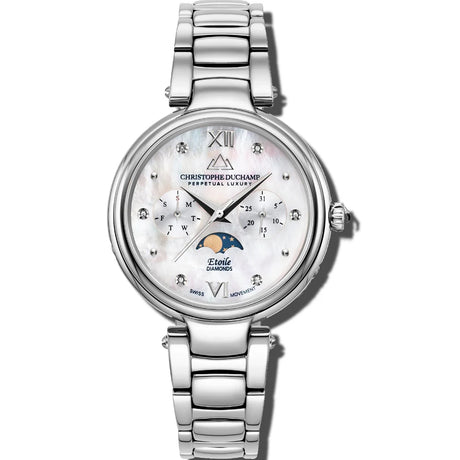 Christophe Duchamp Etoile - White Dial & 316L Stainless Steel Strap