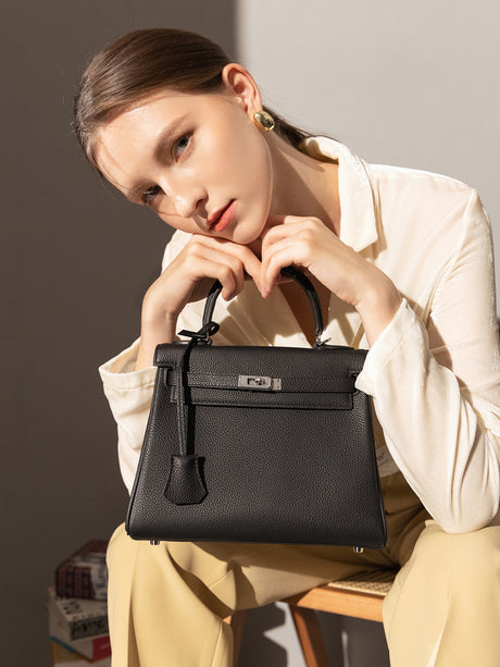 Queens Mini Top Handle Palm - Black