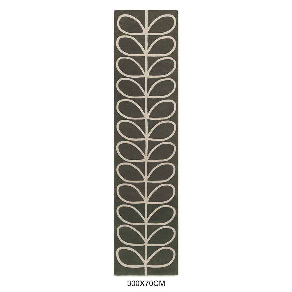 Orla Kiely Linear Stem Slate 060505 Runner Rug