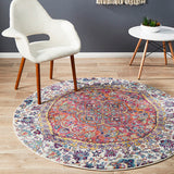 Museum 867 Rust Round Rug