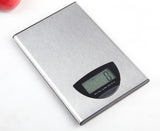 TODO 5Kg Stainless Steel Kitchen Scale Lcd Display 1G Graduation 5000G - Silver