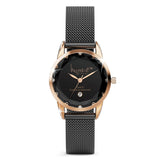 Krystal Couture Krystalline Sleek Gold on Black Watch Embellished with SWAROVSKI® Crystals