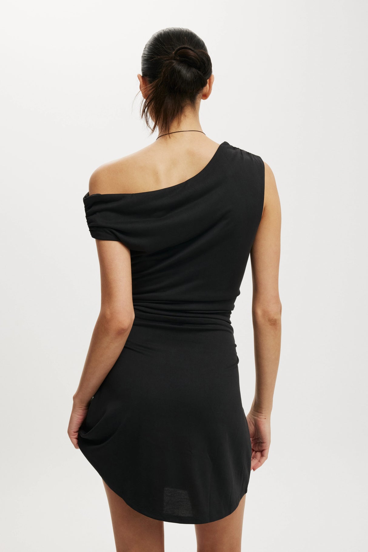 Cotton On Women's Sandy Asymmetric Mini Dress - Black