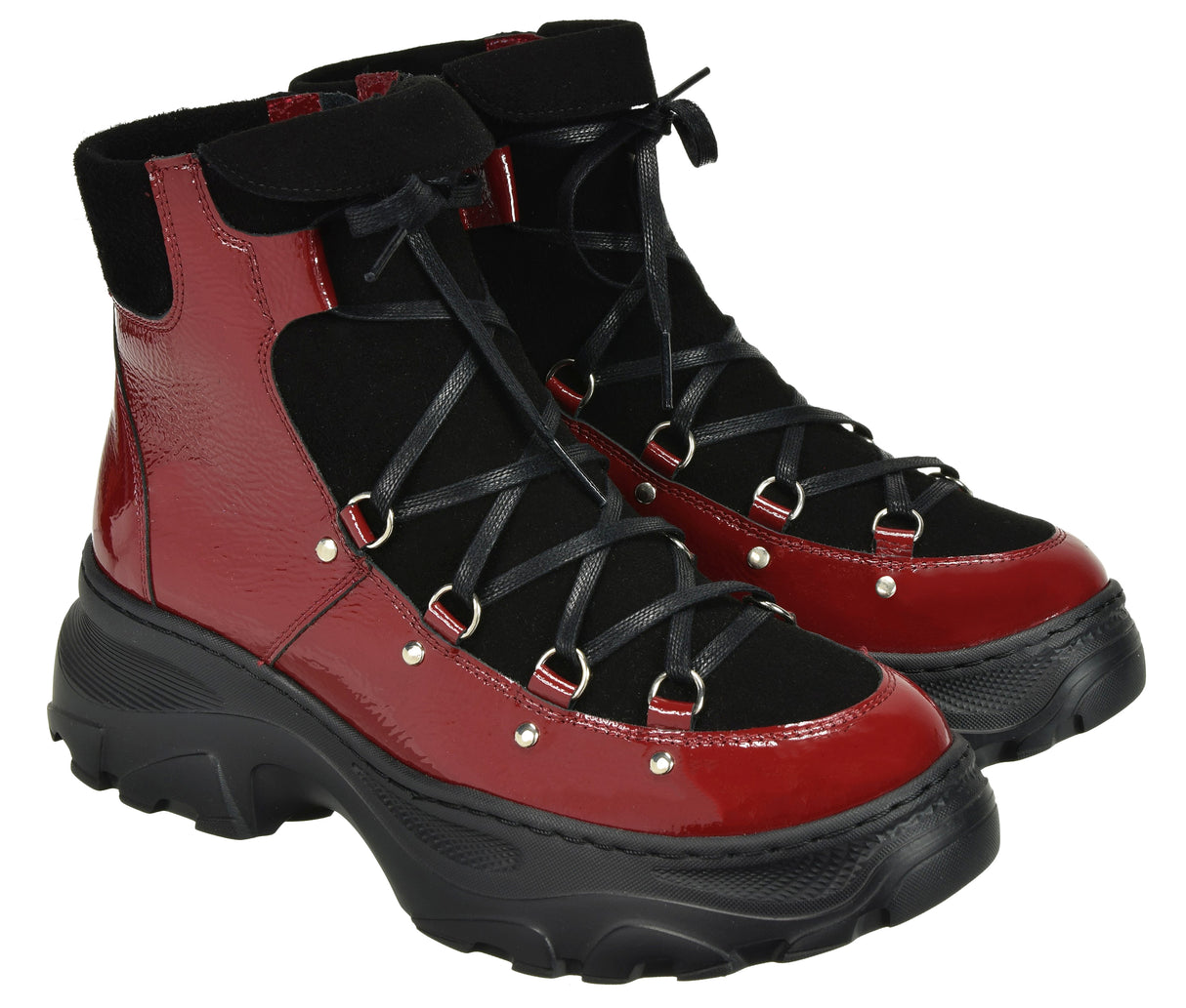 Bosccolo Womens Boots - Black/Red