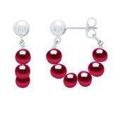 Drop Earrings 6 Pearl Drop Freshwater Pearl Sterling Silver 6-7mm Stud