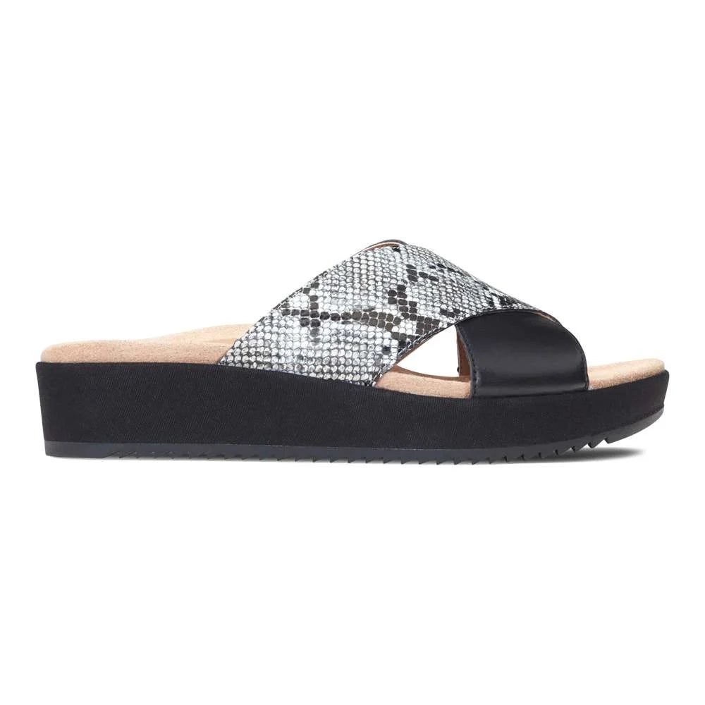 Vionic Hayden Platform Slide - Natural Snake