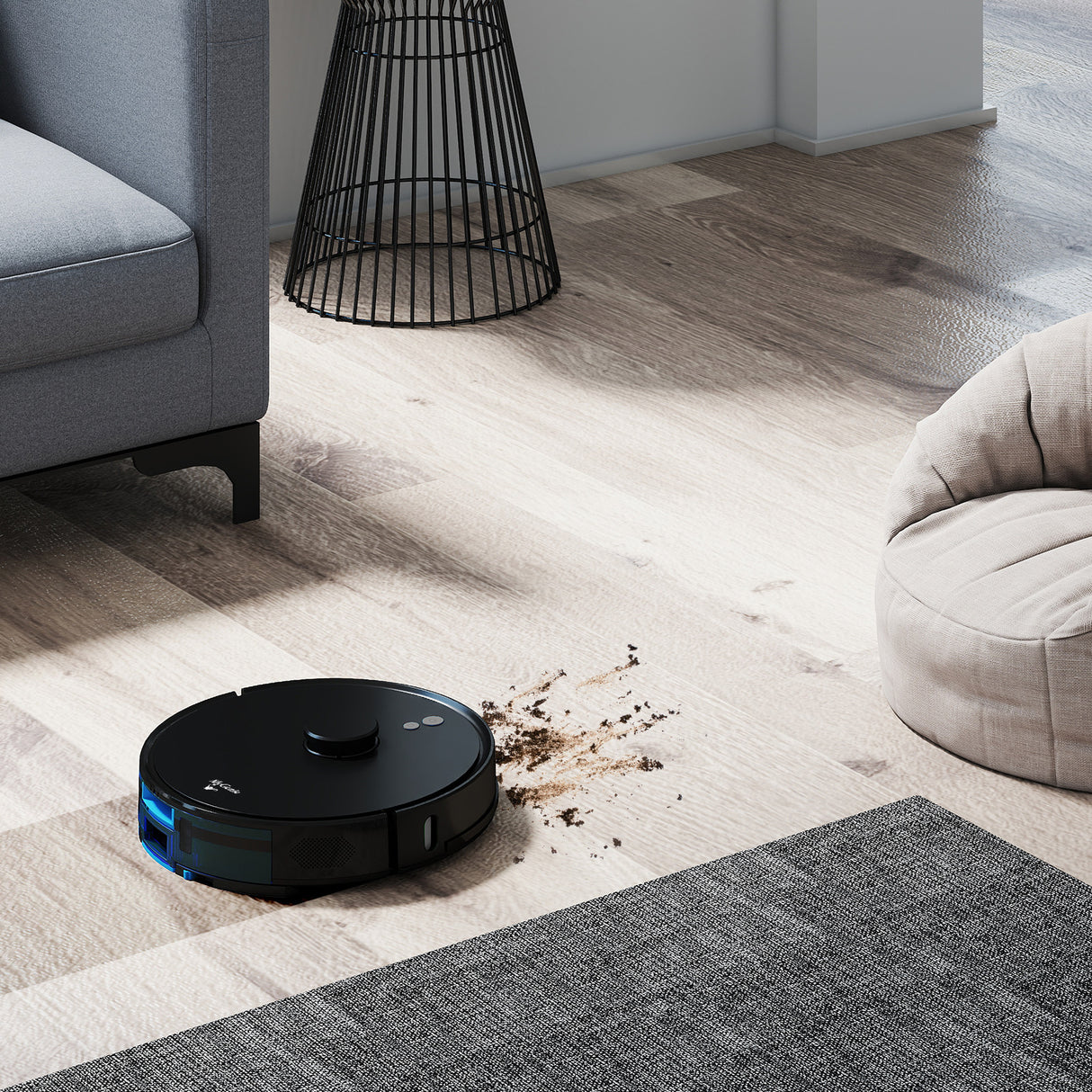 MyGenie Laser Sonic AI Robotic Vacuum and Mop