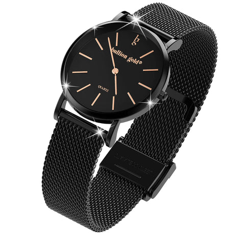 Bullion Gold Bullion Gold Timeless Dream Watch - Black and Rose Gold