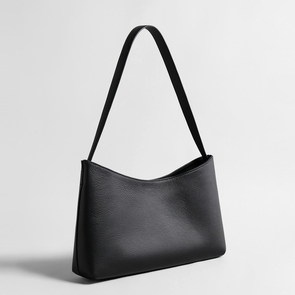 Leather Underarm Bag – Litchi Grain Cowhide Shoulder Bag