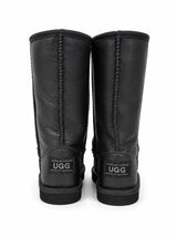 Australian Leather Ugg Kids Classic Leather Long - Black - AU12