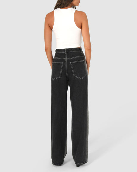 BY.DYLN Blurred Lines Jeans - Black