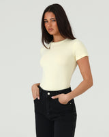 Madison The Label Tammy Baby Tee - Butter
