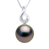 Pendant "Eight" Diamonds 0,03 Cts ( 3 X 0,01 Cts ) - Longueur 18 cm