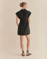 Amelius Esra Utility Mini Dress - Black