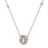 Krystal Couture Sacred Circle Necklace Embellished with Crystals from SWAROVSKI in Rose Gold