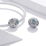 Solid 925 Sterling Silver Starfish and Seashells Pandora Inspired Charm