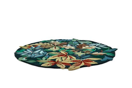 Sanderson Robin's Wood Forest Green Round 146508 Rug