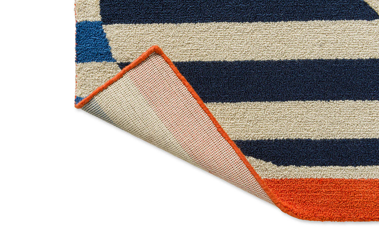 Orla Kiely Stripy Stem Azure 464308 Outdoor Rug