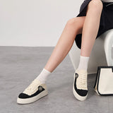 Chunky Platform Knit Sneakers - Black