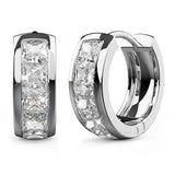 Krystal Couture Huggie Earrings Embellished with SWAROVSKI Crystals