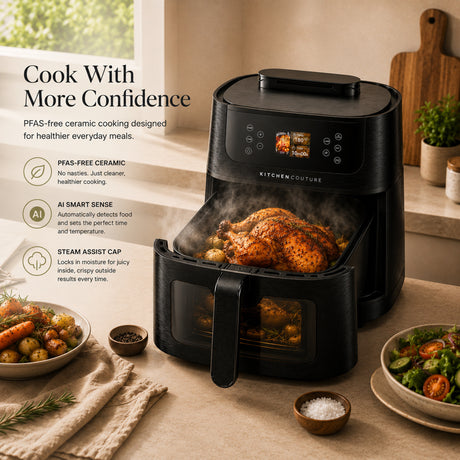 Kitchen Couture 8L Ai Smart Sense Ceramic Auto Cooking Air Fryer