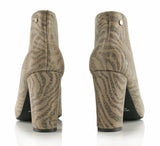 Bosccolo Womens Heel Boots Zebra - Beige