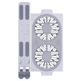 Folding Laptop Radiator Fan Cooling Pad Aluminum Alloy Desk Stand Adjustable Height Tablet Holder