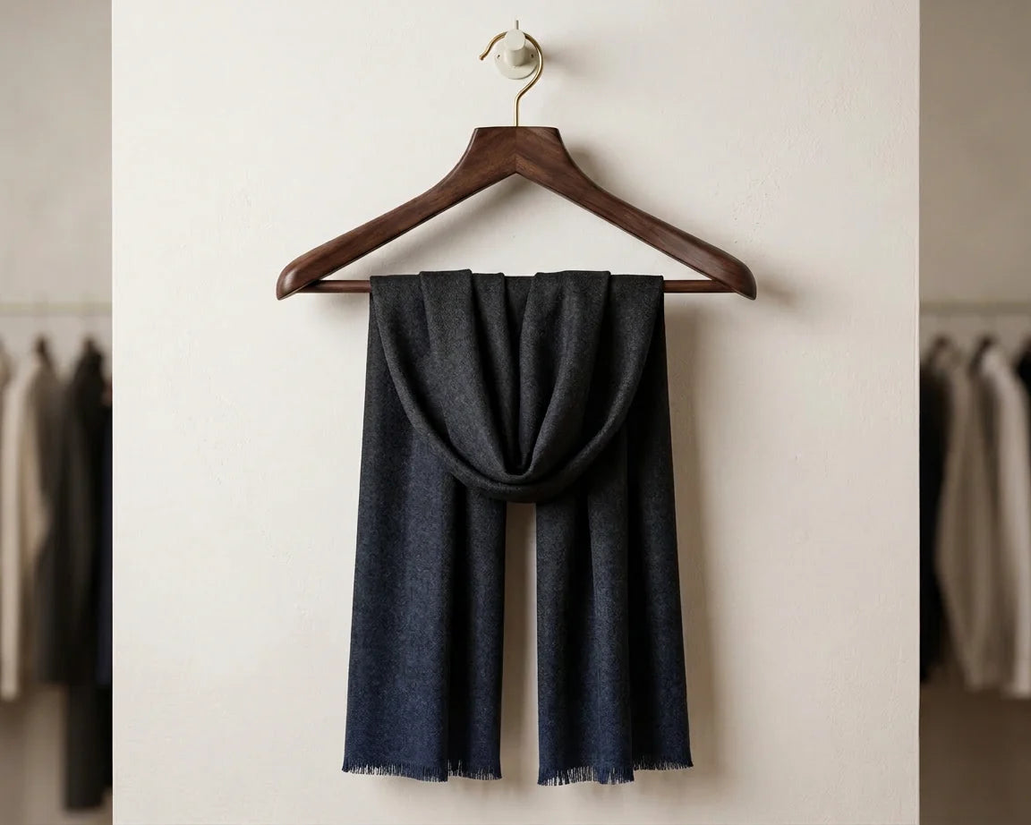 Cherry Red Marle Scarf - Black