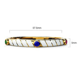 Bullion Gold Arctic Luminous Enamel Gold Layered Bangle