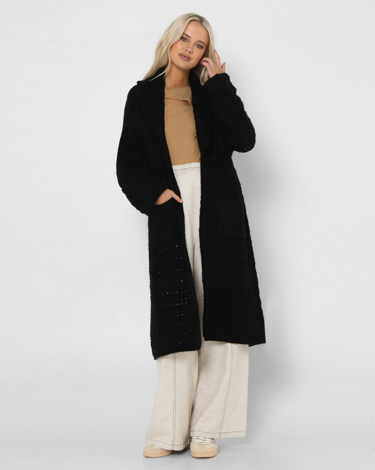 Lost In Lunar Women's Charli Cardigan - Black