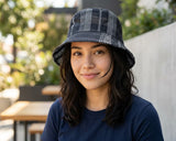 Cherry Red Corduroy Bucket - Black/White