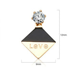 Bullion Gold Geo Love Earrings