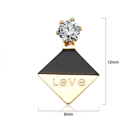 Bullion Gold Geo Love Earrings