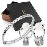 Boxed Capture of Beauty Bangle and Earrings Set