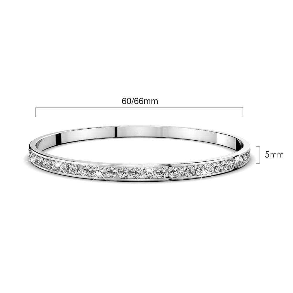 Boxed Aurelle Bangle and Hoops Set Embellished with SWAROVSKI® Crystals