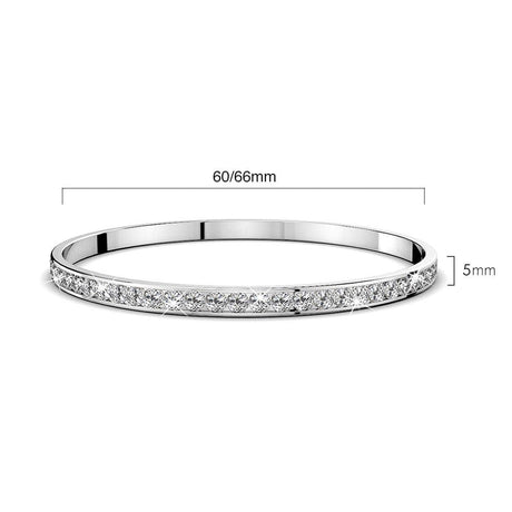 Boxed Aurelle Bangle and Hoops Set Embellished with SWAROVSKI® Crystals