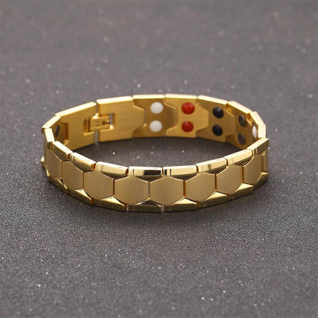 Bullion Gold Watch Band Chunky Stack Gold Layered Bracelet