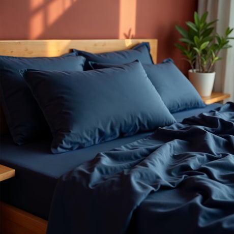 Royal Comfort Balmain 1000TC Bamboo cotton Sheet Sets- Royal Blue