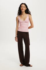 Cotton On Women's Lily Mesh Cami - Sweet Pea Pink