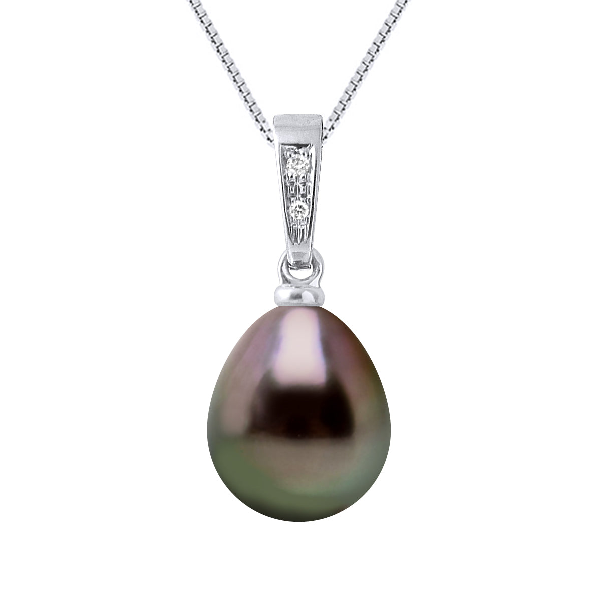 Pendant Jewelry Diamonds 0,01 Cts - Length chain offered for free 42 cm