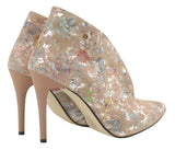 Bosccolo Womens Boots - Flowers On Beige