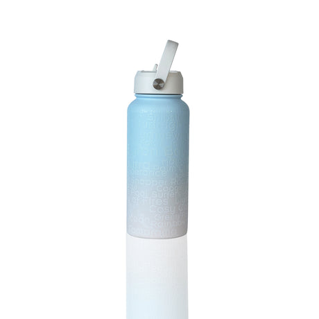 BBBYO Beaches Bottle - stainless steel insulated bottle - 1000 ml - Sand to Sea beach print