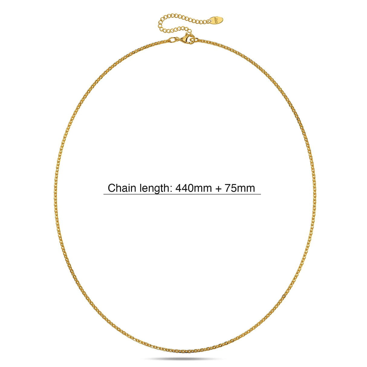 Bullion Gold Mini Cable Chain Gold Plated Necklace