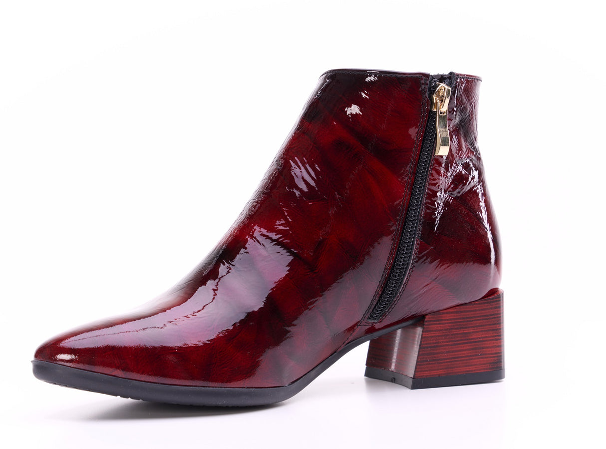 Bosccolo Womens Ankle Boots - Red