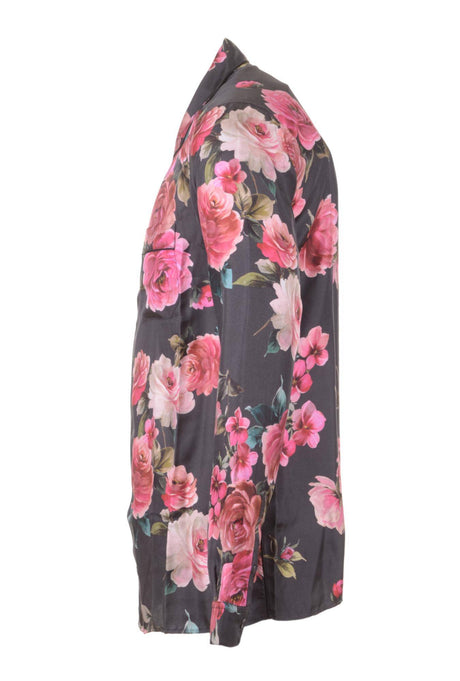 Dolce & Gabbana Men Roses Silk Pyjama Shirt