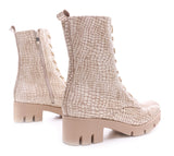 Bosccolo Womens Boots - Beige Croco