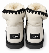 Australian Leather Ugg Short Trim Eskimo Metallic - Zebra - AU4