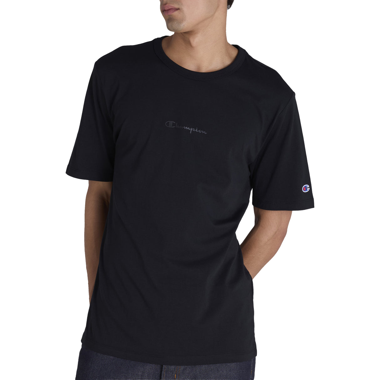 Champion Men's Tonal Script Tee - Black