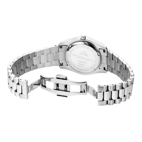 Christophe Duchamp Lugano - Blue Dial with Silver Stainless Steel Strap